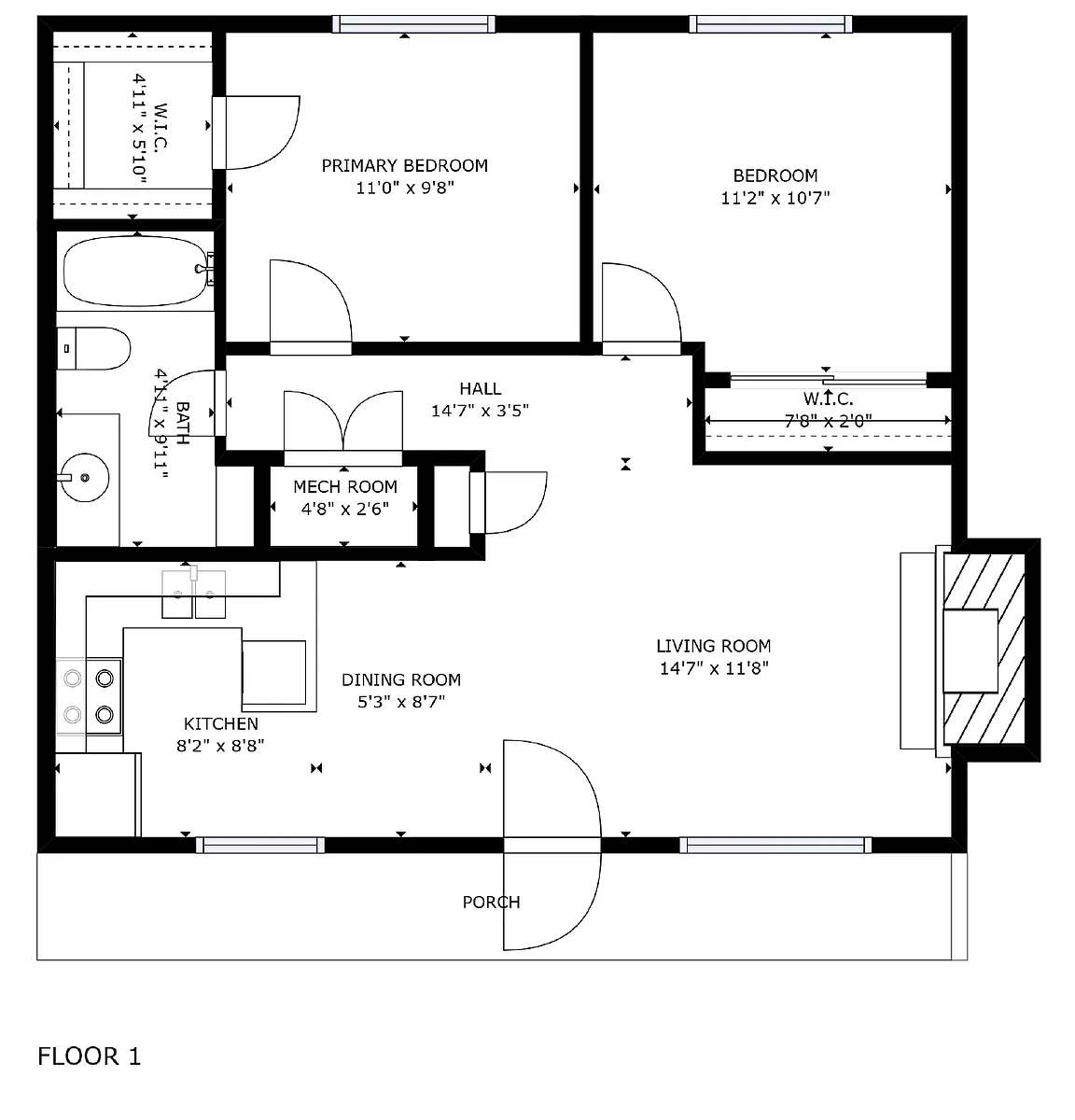 Floor plan Delamar Loop Apt Unit