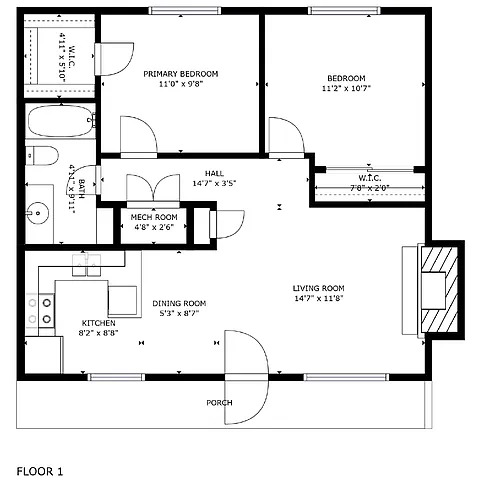 Floor plan Delamar Loop Apt Unit
