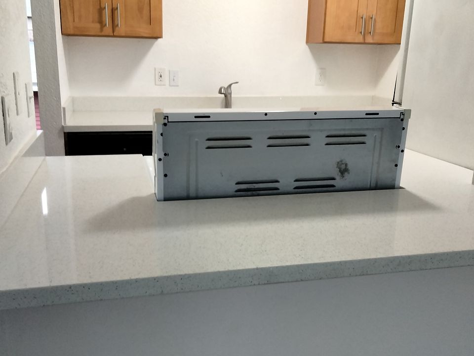 Kitchen and Kitchen counter