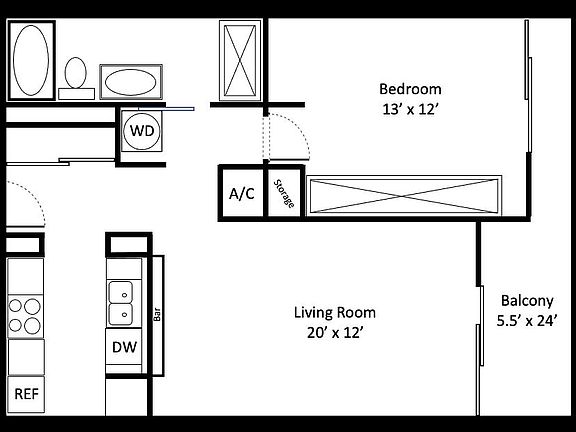 2nd image of 600 W 9th St APT 612