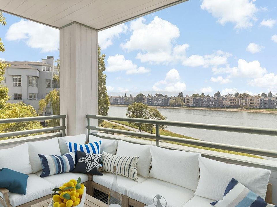 Balcony with water view