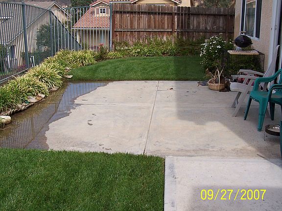 Landscaped rear yard