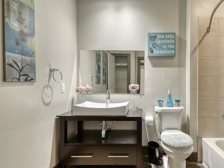 Contemporary Bathroom with italian lavatory and garden bathtub