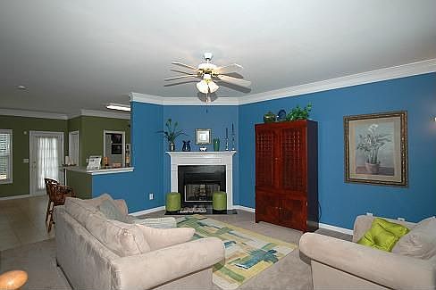 Open Living Room to Dining Room