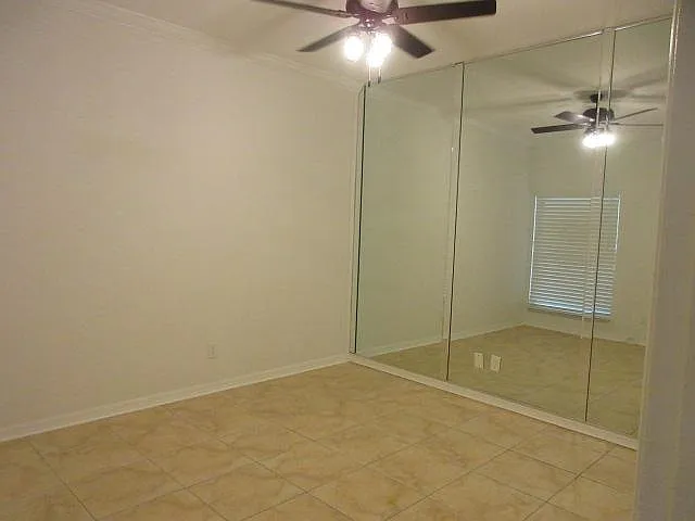 Second bedroom. Mirrored wall