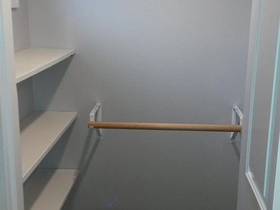 shelving in bedroom closet