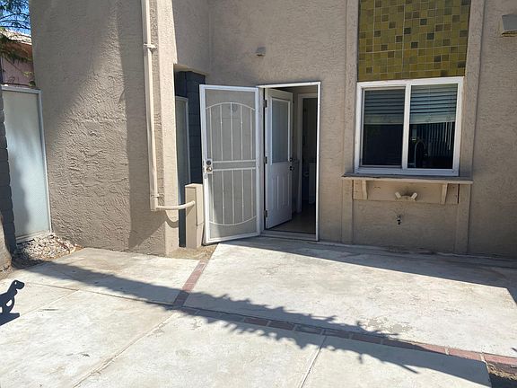 back patio with security gate