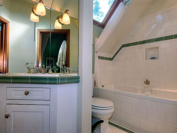 The master bath with Jacuzzi tub