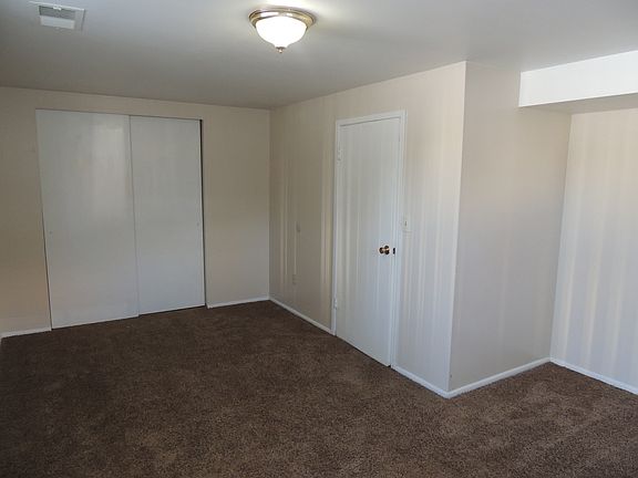 Master bedroom with closet space