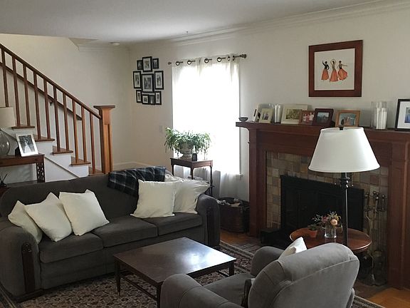 Living room, wood fireplace