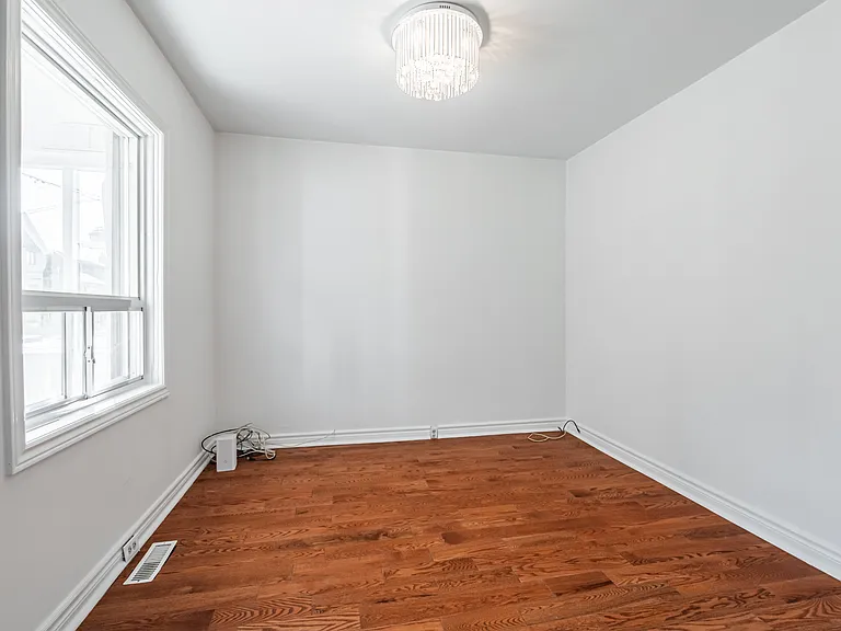 Living room with big bay window