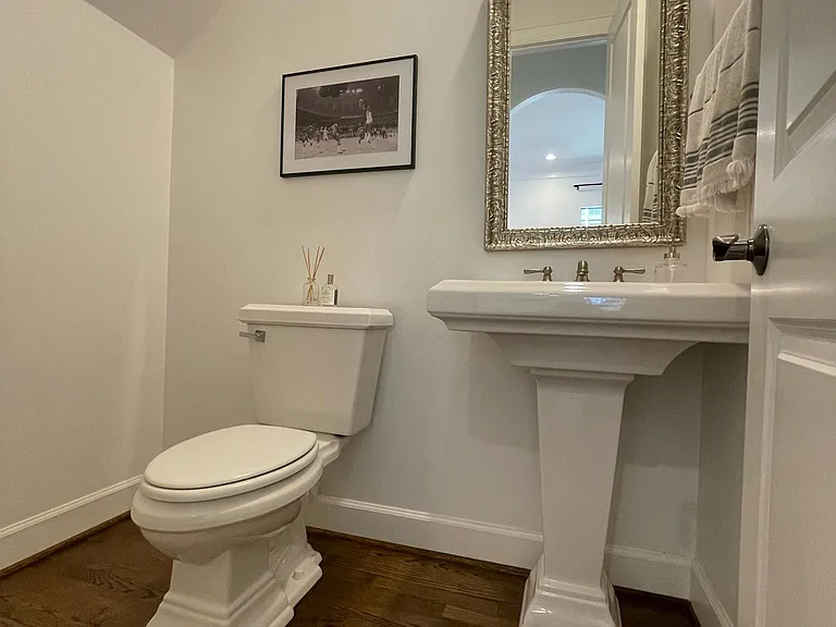 Powder room on the second floor.