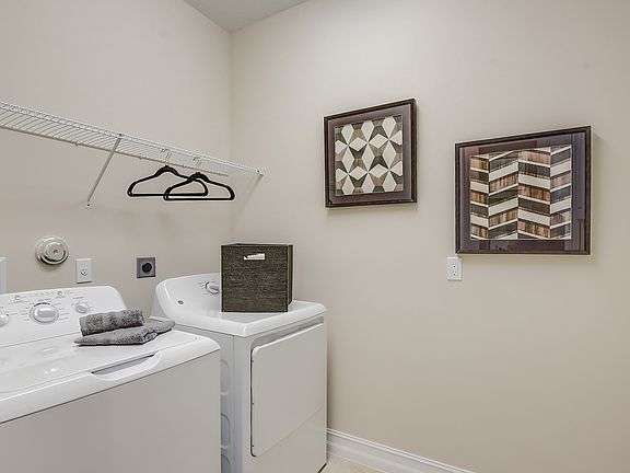 Spacious laundry room