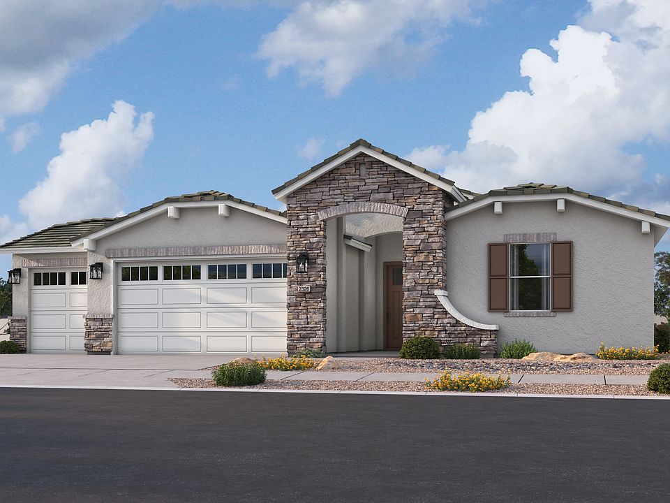 European Cottage - Elevation C 3-Car Garage Option