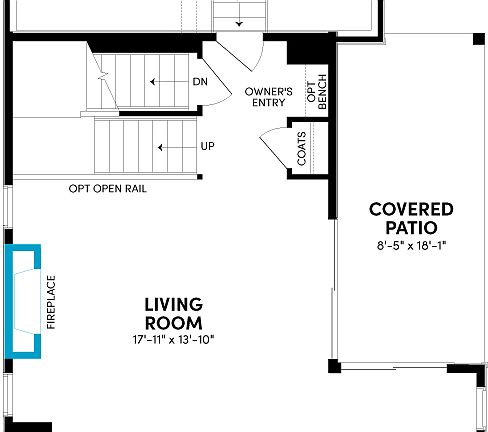 Spark 2 Optional Fireplace at Uplands in Westminster, CO