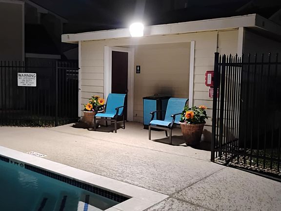 Pool at night