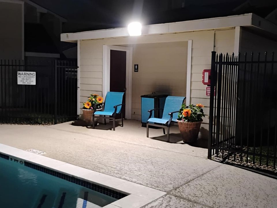 Pool at night