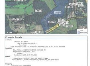 11299 Wolverine Rd, Pittsburg, TX 75686