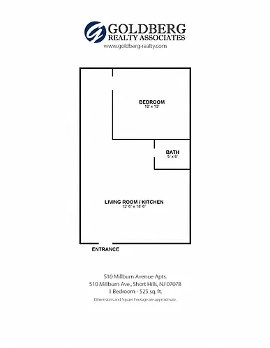 Floor plan One Bedroom