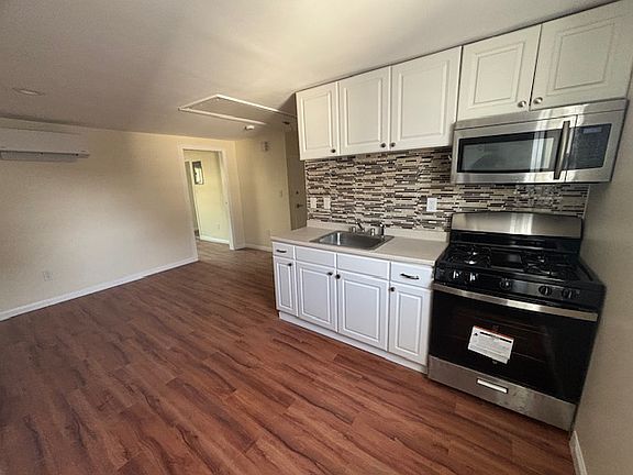 kitchen and living room