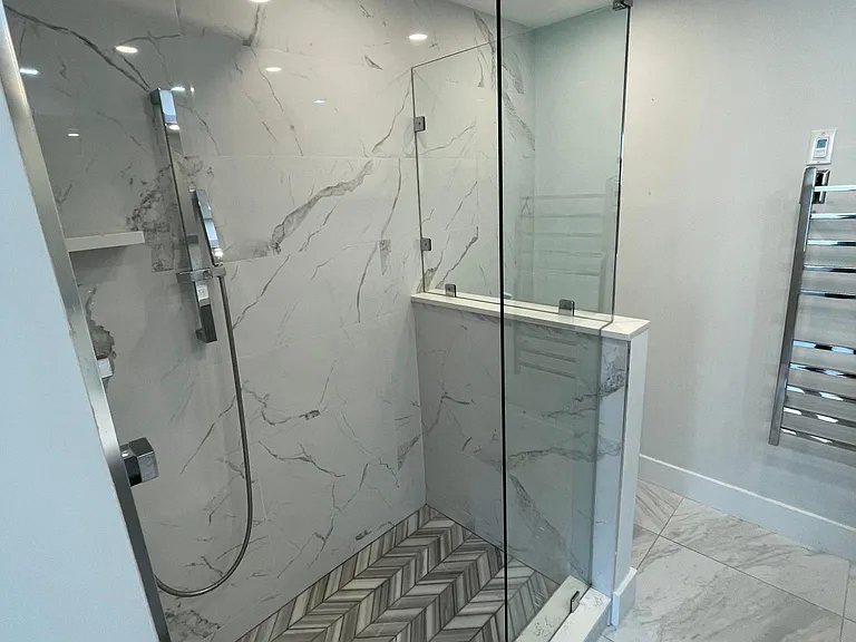 Master Bathroom with heated floors and a heated towel rack