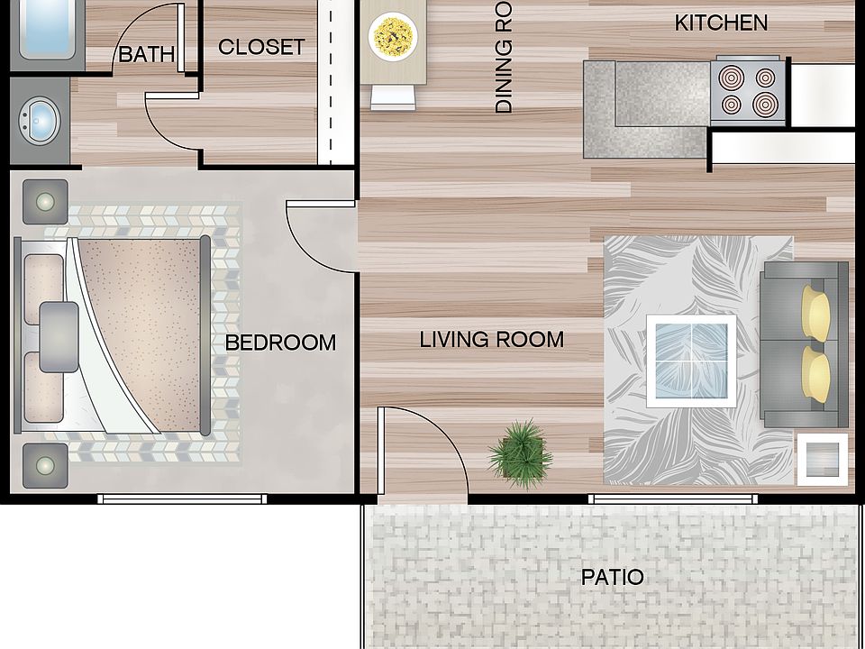 "A" floorplan
