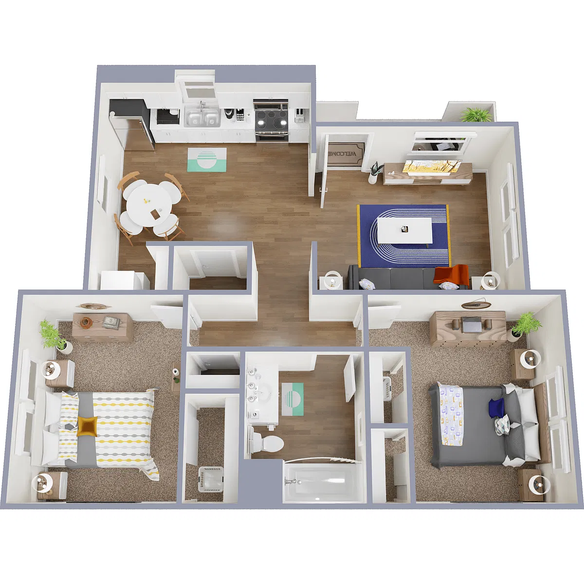 Floor plan Julep Flats-B1