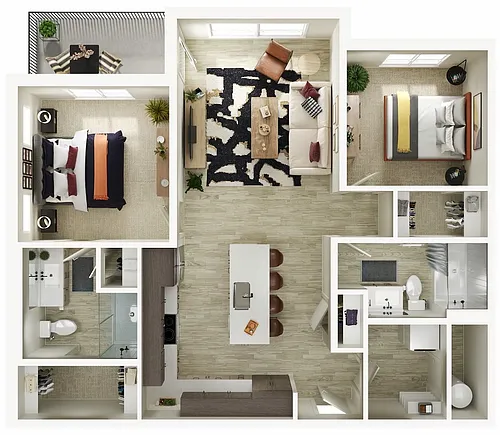 Floor plan Two Bedroom