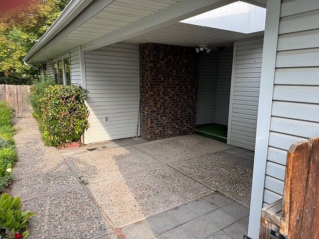 entrance and patio