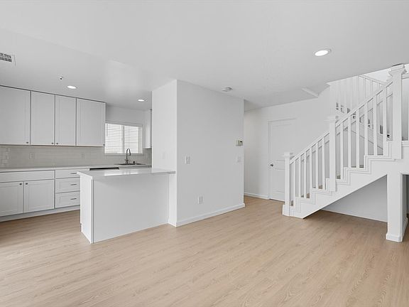 Remodeled kitchen with breakfast bar