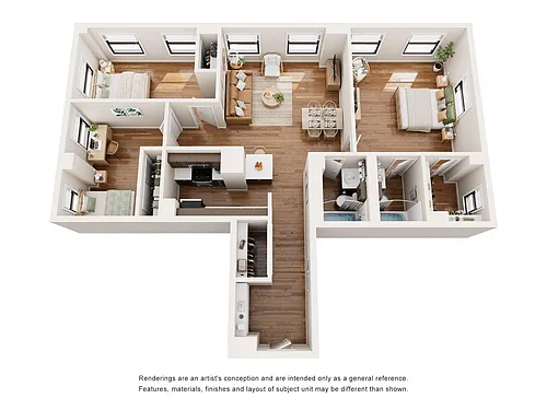 Floor plan Toulouse - 3 BD