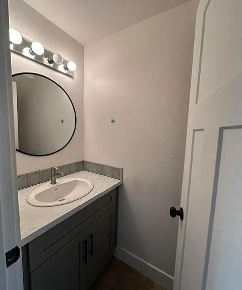 Upstairs bathroom with bath and shower