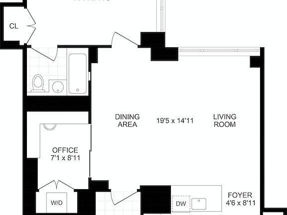 2nd image of 322 W 57th St APT 44Q