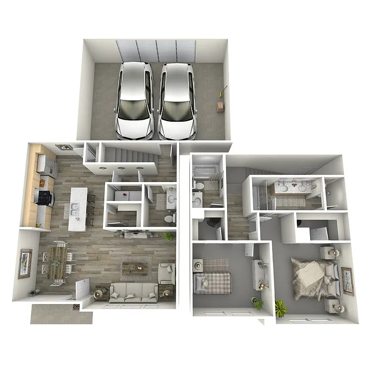 Floor plan PLAN B2 TOWNHOME