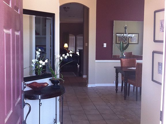 Entry way to dining room and study
