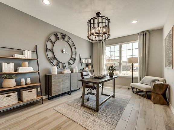 Welcoming entryway into flex space