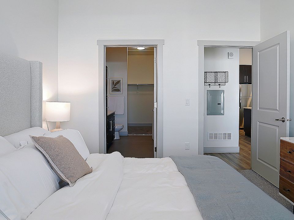 Comfortable bedroom layout with direct access to the bathroom.