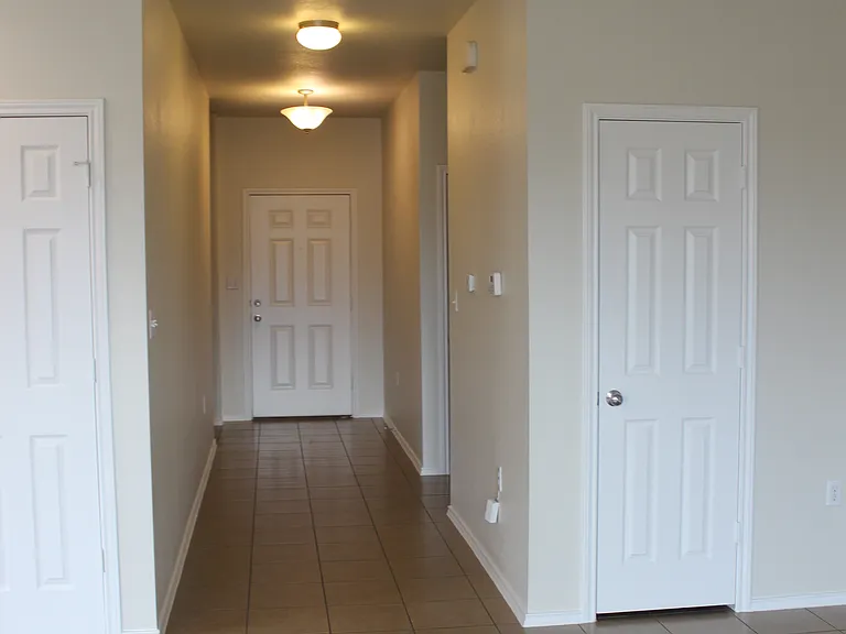 Entryway from living areas
