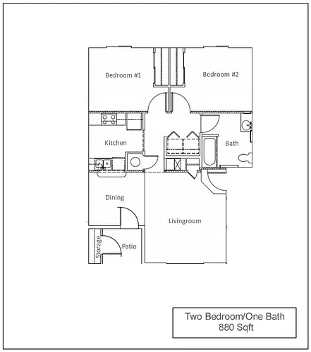 Floor plan 2 Bedroom
