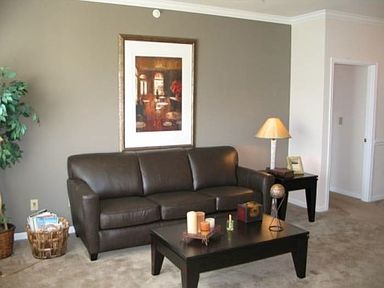 Living room with accent w