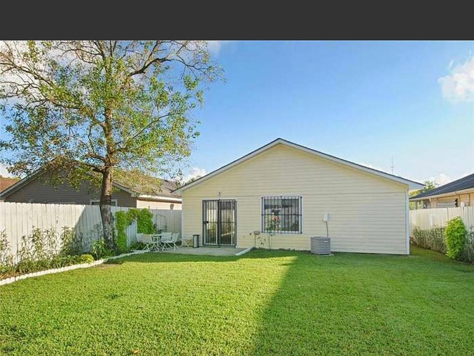 Large backyard.