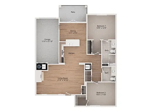 Floor plan Cottage 2