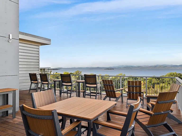 North Roof Deck Overlooking Lake Champlain