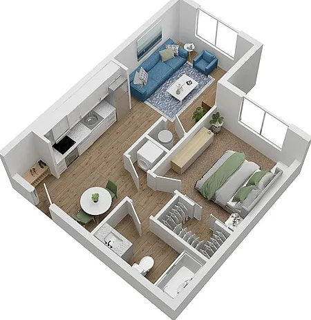 The Murray 1 Bedroom 1 Bath The Murray 1 Bedroom 1 Bath