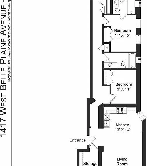 1417 W Belle Plaine Ave #G — Photo 11