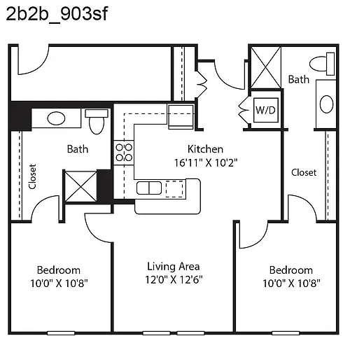 Floor plan 2X2 B3