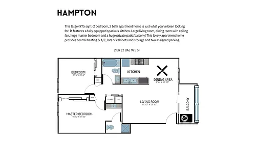 Floor plan Hampton -2nd floor