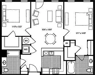 2CHC+SA floor plan The Clarendon
