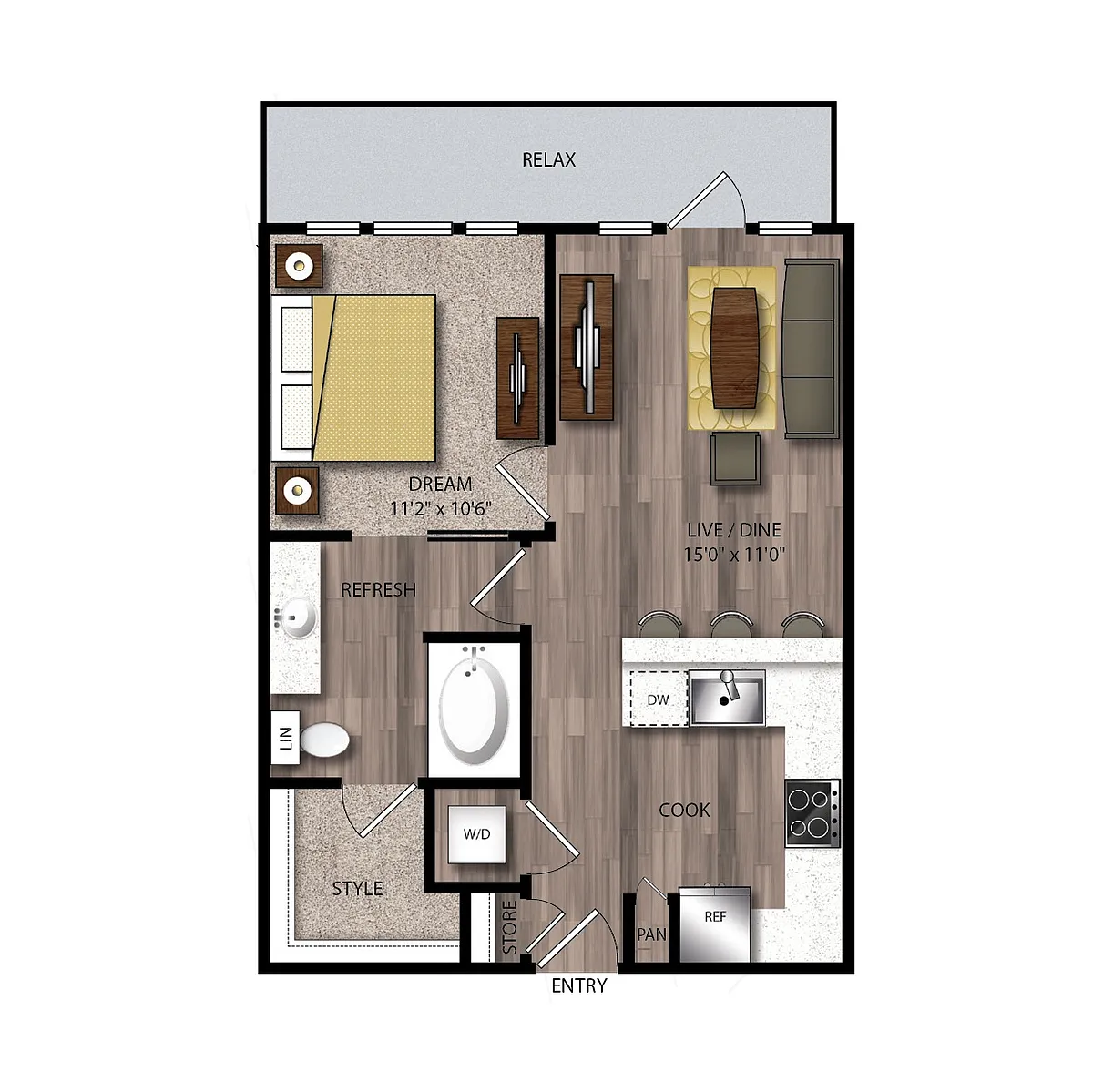 Floor plan PA4