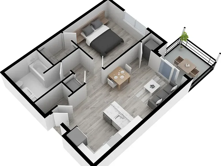 1 Bedroom Apartment | The Warrington Place 1 Bedroom Apartment | The Warrington Place
